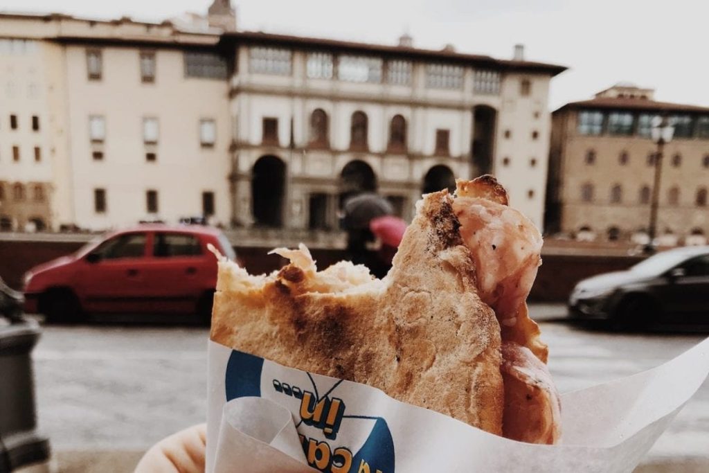 Focaccia con salumi toscani, Firenze